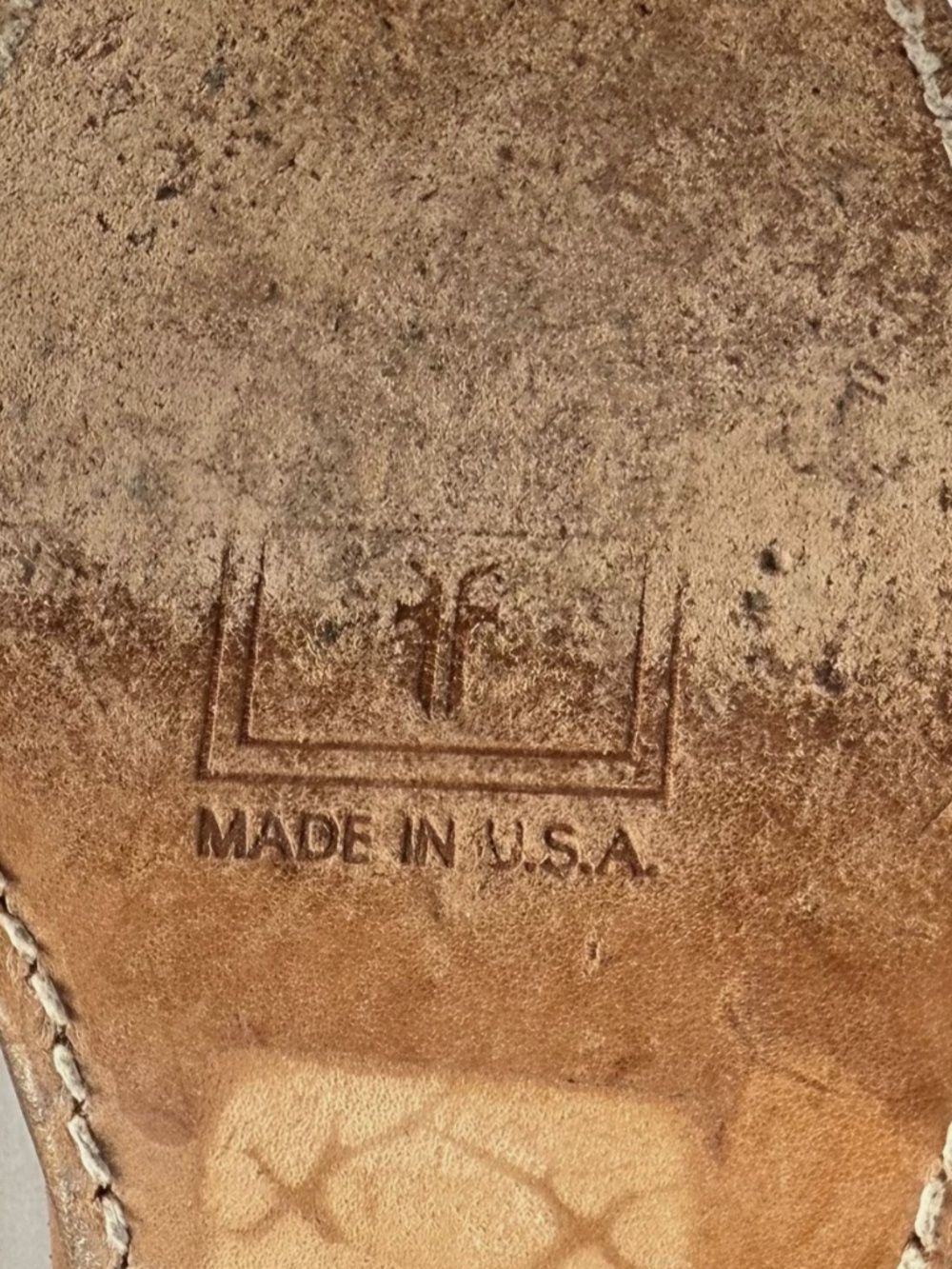 RARE! Vintage Frye Campus "Made In USA" Inside Zip Ankle Boots Saddle Leather - Picture 8 of 16